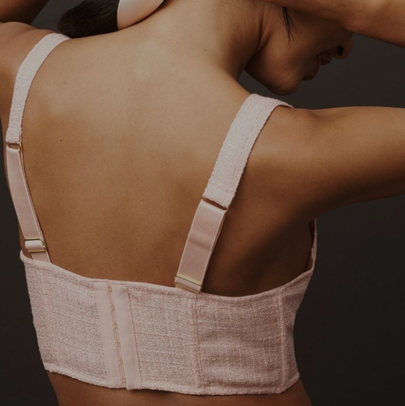 NWT By Anthropologie Tweed Corset, Size S - Picture 9 of 11